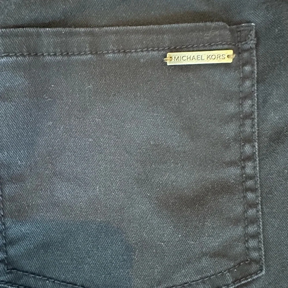 Michael Kors black denim straight‎ leg jeans size 4 mid rise - Picture 7 of 7